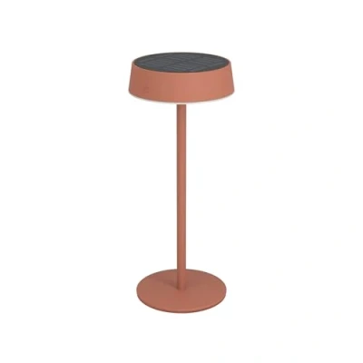 Imagen de EGLO lámpara de mesa solar LED exterior Simeri, batería inalámbrica, táctil, para exteriores metal en rojo, blanco cálido, neutro, frío, IP54