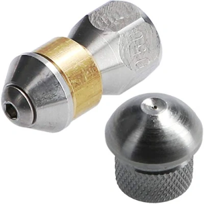 Imagen de McFilter Boquilla de limpieza tuberías para limpiadora alta presión, rígida (3+1 x 0,8 mm 050) + giratoria (3 050), entrada 1/8&quot; IG