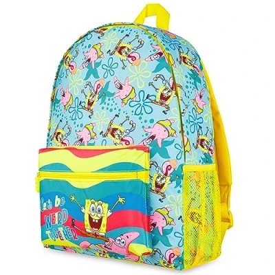 Imagen de SpongeBob Squarepants Bob Esponja Mochila para Niños Mochilas Escolares, Perfecto Viajes, Deportes Regalos