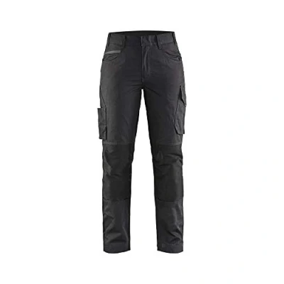 Imagen de Blaklader 719513309998D23 Pantalón de trabajo para mujer con elástico, color negro y gris oscuro, talla D23