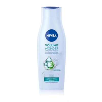 Imagen de NIVEA champú Volume Wonder vigorizante, volumen con colágeno y extracto de bambú natural, para el cabello sin silicona un visible brillo radiante (400 ml)
