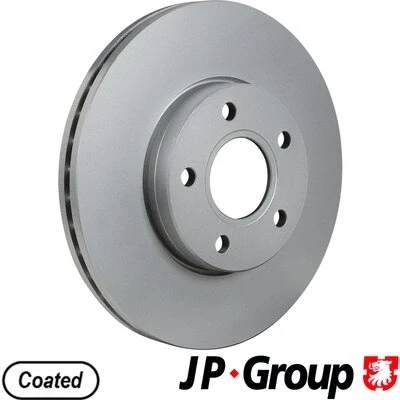 Imagen de JP GROUP 1563104800 Disco de freno Eje delantero 278 25 5 ventilado revestido FORD: Focus 2, 3, C Max, VOLVO: S40 II, V50, C30