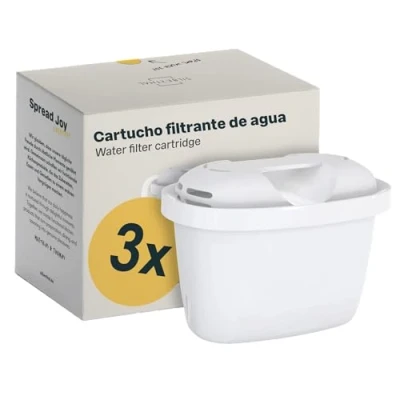 Imagen de SILBERTHAL 3 filtros Jarra de agua Recambios Cartuchos filtrantes compatible con Brita