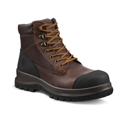 Imagen de Carhartt Detroit Bota de seguridad S3, 15,2 cm, tecnología Rugged Flex Para Hombre, Marrón oscuro, 45