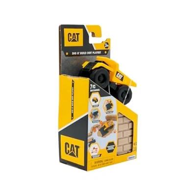 Imagen de CatToysOfficial Máquinas y Camiones de Juguete para Niños Set Construcción Camión Volquete, Arena Artificial, moldes Decoración, Regalo, Juguetes 3 Años o Más