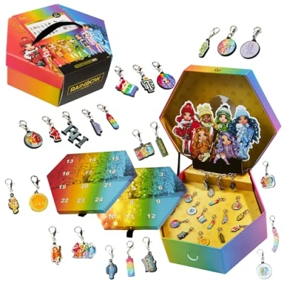 Imagen de Rainbow High Calendario Adviento 2024 para Niñas Joyería con Pulsera de Dijes