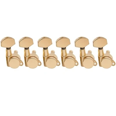 Imagen de Musiclily Pro 6 en línea Guitarra Clavijas de Afinación Bloqueo Locking Tuners Clavijeros Bloqueantes para Eléctrica Fender Strat Tele, Dorado