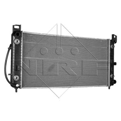 Imagen de NRF EASY FIT 56008 Radiador, refrigeración del motor Aluminio 865 445 33 con arandela de caucho Aletas soldadas