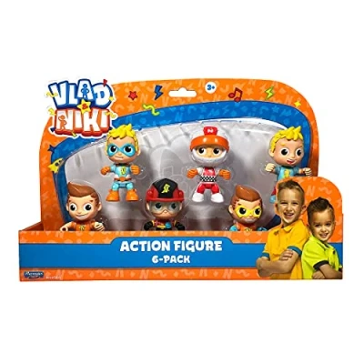 Imagen de BANDAI Vlad &amp; Niki Play Figura de acción Pack 6 Figuras articuladas con Accesorios