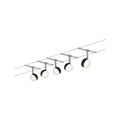 Imagen de Paulmann Wire ClearLED luz cable 5 luces 5m cromo