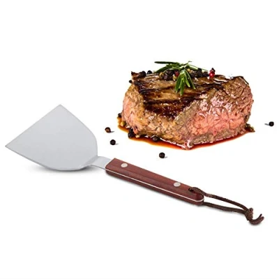Imagen de Espátulas Acero inoxidable cocina Panqueque Filete Teppanyaki Pala Barbacoa Mango de Utensilio 85