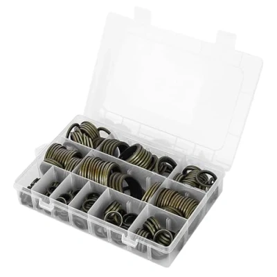 Imagen de 240pcs Kit de Surtido Juntas Tóricas Goma Para Aislamiento Arandela Sellos Aire Acondicionado Coche Auto Reparación Vehículos