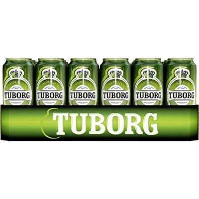 Imagen de 24 latas de 0,5 L Tuborg Pilsener Dinamarca 4,9% Vol. _ EINWEG