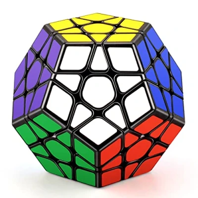 Imagen de TOYESS Cubo Mágico Megaminx 3x3, Dodecaedro Speed Cube 3x3x3, de Velocidad Rompecabezas Niños &amp; Adulto, Negro