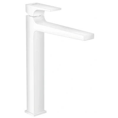 Imagen de Hansgrohe Metropol Grifo monomando de lavabo 260 con manecilla plana y vaciador Push Open, negro mate, 32512670
