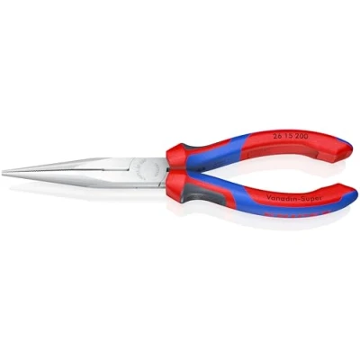 Imagen de Knipex Alicate de montaje (alicate boca cigüeña) cromado, con fundas multicomponentes 200 mm (cartulina autoservicio/blíster) 26 15 SB