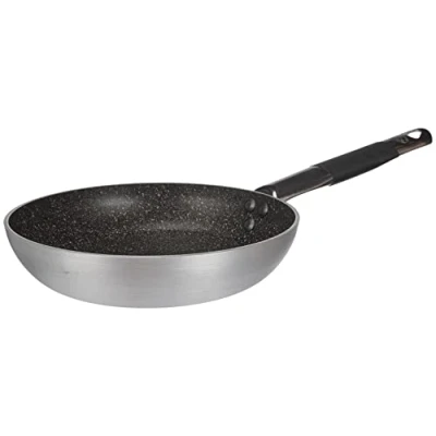 Imagen de Pentole Agnelli ALSA111BBINF20 Sartén de aluminio con avellanado bajo infinito, mango tubular acero inoxidable &quot;Cool&quot;, 20 cm, plateado