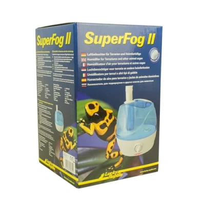 Imagen de Lucky Reptile Super Fog II humificador para terrarios Tanque de Agua 2,1 litros máquina Niebla con 300 ml/h Potencia Sistema nebulización silencioso, Ajustable Accesorio terrario