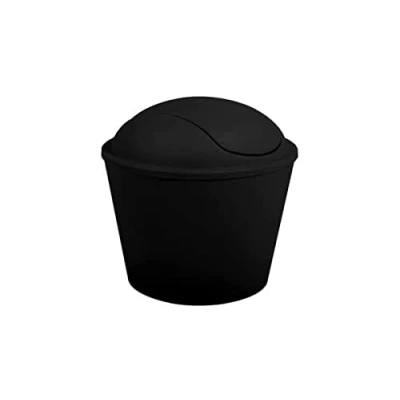 Imagen de MSV Cubo de basura ako 5,5l con tapa abatible negra, 5,5 L
