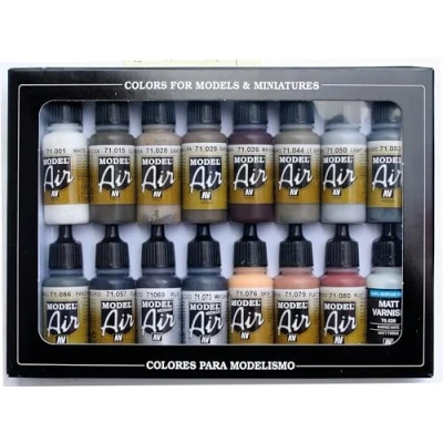 Imagen de Vallejo Building Set de pintura acrílica (16 unidades), multicolor