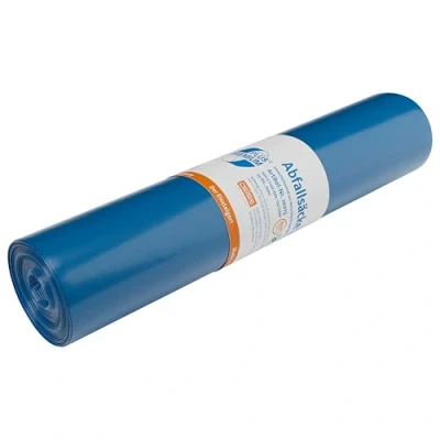 Imagen de DEISS PREMIUM Plus Hecho de LDPE reciclado 120 l, azul, 25 unidades por rollo