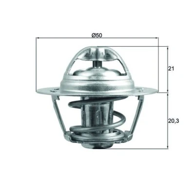 Imagen de MAHLE ORIGINAL TX 196 75D Termostato, refrigerante 75 50 con junta RENAULT: CLIO 3