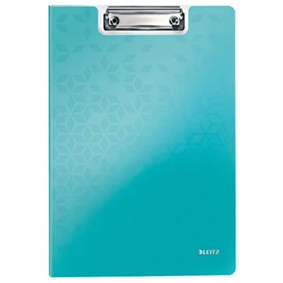 Imagen de LEITZ 41990051 Carpeta miniclip WOW PP fabricada en Polifoam DIN A4 color turquesa metalizado