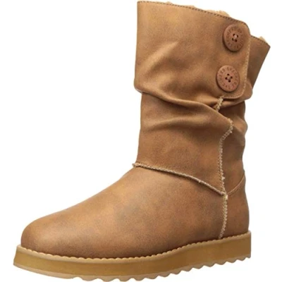 Imagen de SKECHERS Keepsakes 2.0 Upland Mid Bota alta ancha con detalle de botones, diseño media caña, Marrón (Castaño), 38 EU