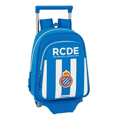Imagen de Safta Mochila Infantil R.C.D. Espanyol Oficial Con Carro 125x95mm
