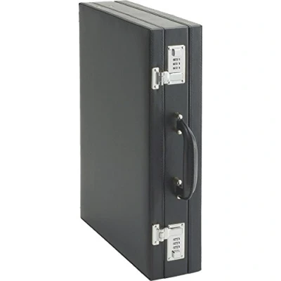 Imagen de Alassio 92300 Funda adhesiva PONTE, de piel sintética, aprox. 44,5 x 33 10 cm, negra, 1,85 kg