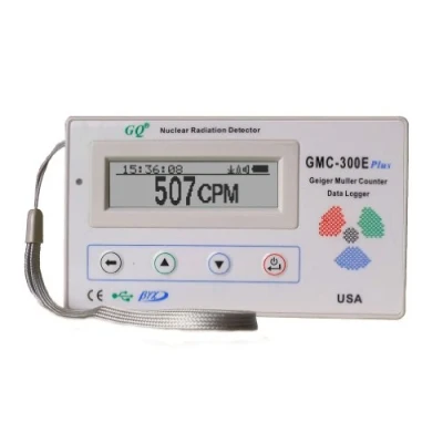 Imagen de Contador Geiger digital GMC 300E plus, detector de radiación nuclear con monitor, dosímetro Beta Gamma rayos X, registrador datos, grabador seguimiento en tiempo real, la marca GQ
