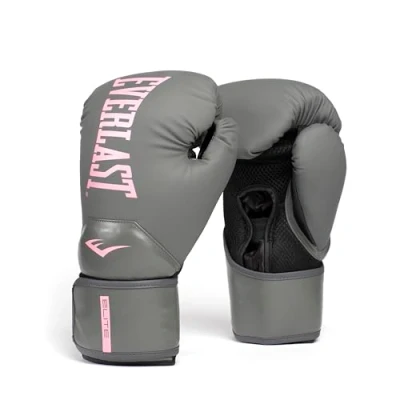 Imagen de Everlast Elite 2 Guantes de boxeo (12 oz), color dorado y negro, para saco arena, almohadillas sparring, cierre velcro, barra agarre ergonómica, espuma dividida Original