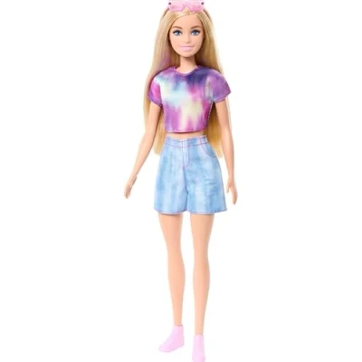 Imagen de Barbie Mysteries: Beach Detectives Malibu Muñeca de moda con conjunto característico extraíble accesorios, como gafas sol, JFV63