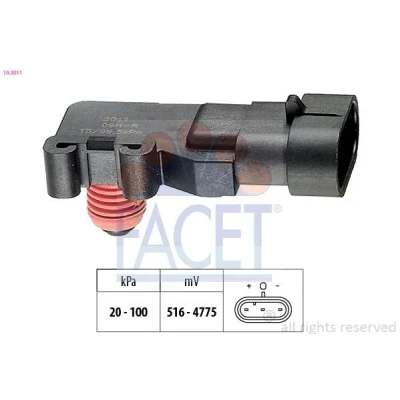 Imagen de FACET 10.3011 Sensores Made in Italy OE Equivalent OPEL: Astra H GTC, Frontera B SUV, Hatchback