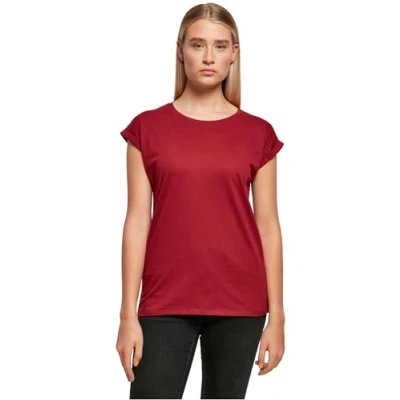 Imagen de Build Your Brand Ladies Extended Shoulder tee Camiseta, Granate, L para Mujer