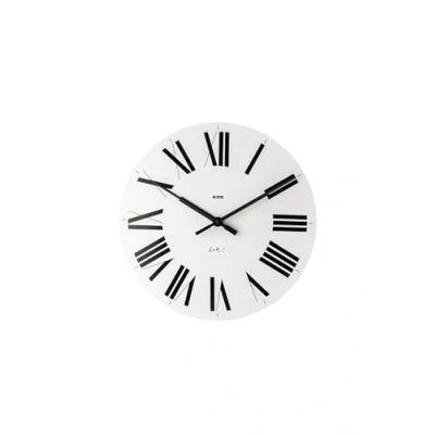 Imagen de Alessi Firenze Reloj de pared, diseño con números romanos, color blanco