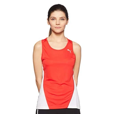 Imagen de Puma Cross The Line Singlet W Top, Mujer, Red/White, S