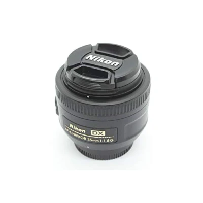 Imagen de Nikon AF S Nikkor Objetivo con Montura para (35 mm, f/1.8, DX), Color Negro