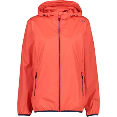 Imagen de CMP Chaqueta Mujer Rain Fix Capucha, beso rojo, XXS