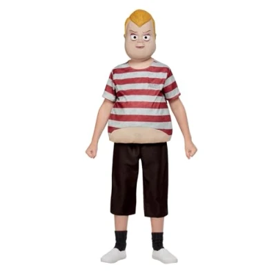 Imagen de Smiffys Disfraz de Pugsley, Addams Family, Burdeos, con parte arriba, pantalón e careta