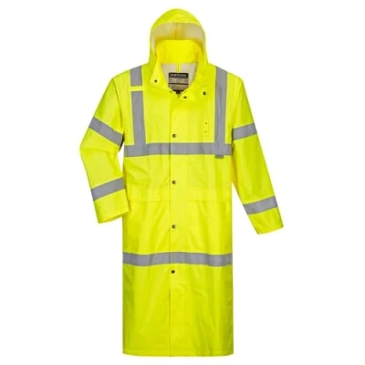 Imagen de Portwest Gabardina De Alta Visibilidad 122Cm, Tamaño: 4XL, Color: Amarillo, H445YER4XL