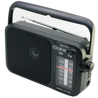 Imagen de Sanyo KS115N Radio Sobremesa Am/FM Red/Pilas Color Negro