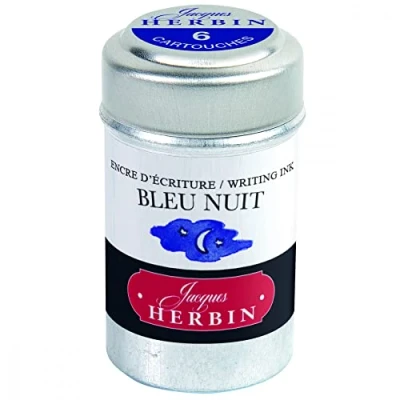 Imagen de J. Herbin 20119T Caja de 6 cartuchos tinta, color azul
