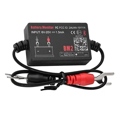 Imagen de Huhudyy Probador de Monitor BateríA BM2 12 V Bluetooth 4.0 Analizador AutomóVil Voltaje Prueba Arranque Carga