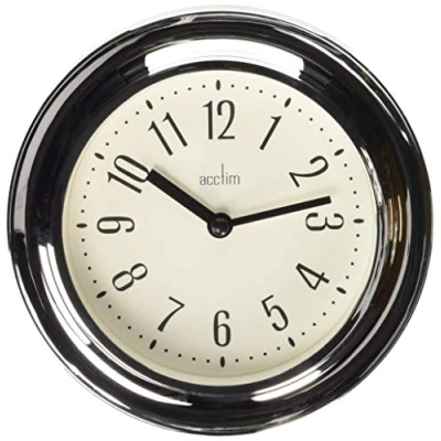 Imagen de Acctim 21737 Riva Reloj de Pared, Cromado