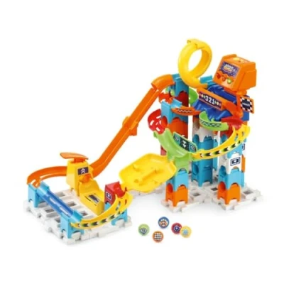 Imagen de VTech 80 519323 Marble Rush Racing Set electrónico M200E Juguetes educativos con efectos de luz y sonido 4 a 8 años