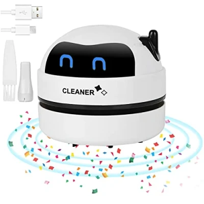 Imagen de Aspiradora de Mesa Eléctrica Mini Mesa, Portátil Escritorio, USB Recargable para el Hogar, Alumnos,Laptop,Escritorio