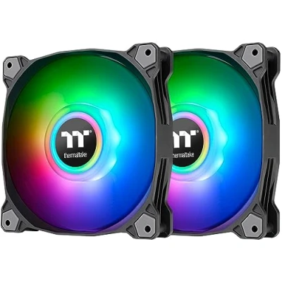 Imagen de Thermaltake CL F116 PL14SW A Pure Duo 14 ARGB Sync Radiator Fan 2 Pack Black