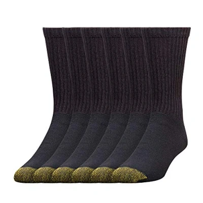 Imagen de Gold Toe Calcetines deportivos para hombre, Negro y negro., L