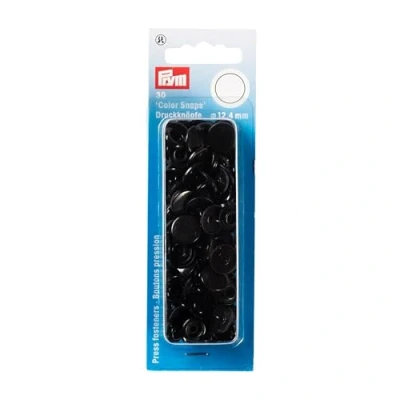 Imagen de Prym Apretar Botones, Negro, 12.4 mm, 30